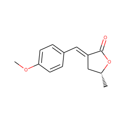 COc1ccc(/C=C2\C[C@@H](C)OC2=O)cc1 ZINC000147943530
