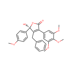 COc1ccc([C@@]2(O)OC(=O)C(c3cc(OC)c(OC)c(OC)c3)=C2Cc2ccccc2)cc1 ZINC000013761545