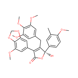 COc1ccc([C@@]2(O)OC(=O)C(c3cc(OC)c4c(c3)OCO4)=C2Cc2cc(OC)c(OC)c(OC)c2)cc1C ZINC000026014025