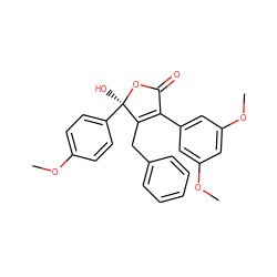 COc1ccc([C@@]2(O)OC(=O)C(c3cc(OC)cc(OC)c3)=C2Cc2ccccc2)cc1 ZINC000013761543
