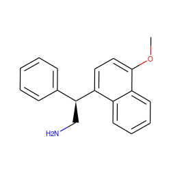 COc1ccc([C@@H](CN)c2ccccc2)c2ccccc12 ZINC000028654189