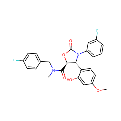 COc1ccc([C@@H]2[C@@H](C(=O)N(C)Cc3ccc(F)cc3)OC(=O)N2c2cccc(F)c2)c(O)c1 ZINC000029130131