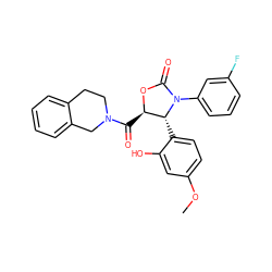 COc1ccc([C@@H]2[C@@H](C(=O)N3CCc4ccccc4C3)OC(=O)N2c2cccc(F)c2)c(O)c1 ZINC000029130072
