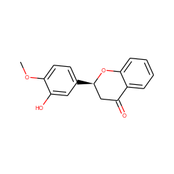 COc1ccc([C@@H]2CC(=O)c3ccccc3O2)cc1O ZINC000098085735
