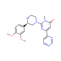 COc1ccc([C@@H]2CN(c3nc(-c4ccncn4)cc(=O)n3C)CCN2)cc1OC ZINC000116829708