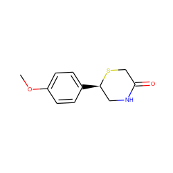COc1ccc([C@@H]2CNC(=O)CS2)cc1 ZINC000045358271