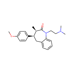 COc1ccc([C@@H]2Cc3ccccc3N(CCN(C)C)C(=O)[C@@H]2C)cc1 ZINC000013450641