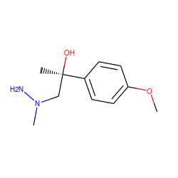 COc1ccc([C@](C)(O)CN(C)N)cc1 ZINC000064499070