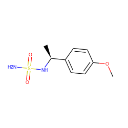 COc1ccc([C@H](C)NS(N)(=O)=O)cc1 ZINC000122175819