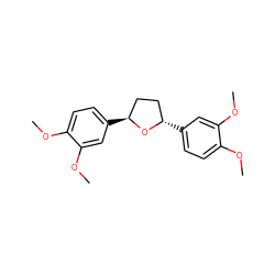 COc1ccc([C@H]2CC[C@H](c3ccc(OC)c(OC)c3)O2)cc1OC ZINC000029563008