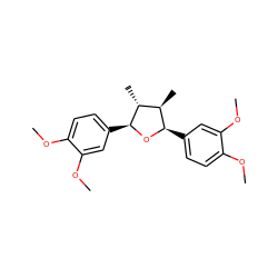 COc1ccc([C@H]2O[C@@H](c3ccc(OC)c(OC)c3)[C@H](C)[C@H]2C)cc1OC ZINC000001532042