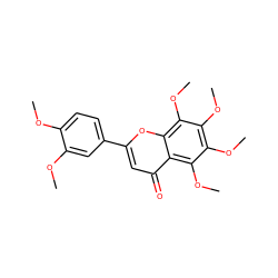 COc1ccc(-c2cc(=O)c3c(OC)c(OC)c(OC)c(OC)c3o2)cc1OC ZINC000001531669