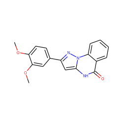 COc1ccc(-c2cc3[nH]c(=O)c4ccccc4n3n2)cc1OC ZINC000043062988