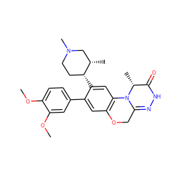 COc1ccc(-c2cc3c(cc2[C@@H]2CCN(C)C[C@@H]2C)N2C(=NNC(=O)[C@H]2C)CO3)cc1OC ZINC000299821916