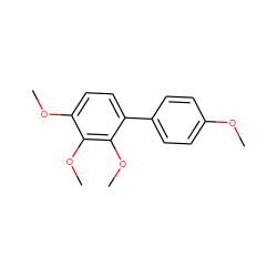 COc1ccc(-c2ccc(OC)c(OC)c2OC)cc1 ZINC000001669540