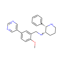 COc1ccc(-c2cncnc2)cc1CN[C@H]1CCCN[C@H]1c1ccccc1 ZINC000022938163