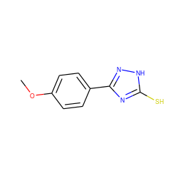 COc1ccc(-c2n[nH]c(S)n2)cc1 ZINC000018114193