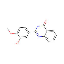 COc1ccc(-c2nc3ccccc3c(=O)[nH]2)cc1O ZINC000150153880