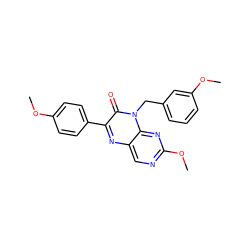 COc1ccc(-c2nc3cnc(OC)nc3n(Cc3cccc(OC)c3)c2=O)cc1 ZINC000004238294