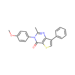 COc1ccc(-n2c(C)nc3c(-c4ccccc4)csc3c2=O)cc1 ZINC000221202162