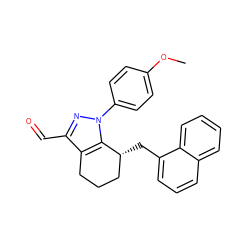 COc1ccc(-n2nc(C=O)c3c2[C@H](Cc2cccc4ccccc24)CCC3)cc1 ZINC000026575075