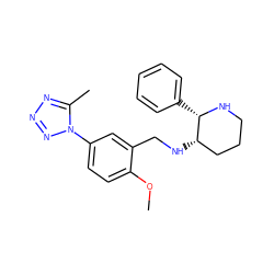 COc1ccc(-n2nnnc2C)cc1CN[C@H]1CCCN[C@H]1c1ccccc1 ZINC000025975552