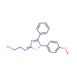 COc1ccc(-n2s/c(=N/CCO)nc2-c2ccccc2)cc1 ZINC000101506407