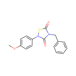 COc1ccc(-n2sc(=O)n(Cc3ccccc3)c2=O)cc1 ZINC000084727902