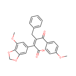 COc1ccc(C(=O)/C(Cc2ccccc2)=C(\C(=O)O)c2cc(OC)c3c(c2)OCO3)cc1 ZINC000026011632