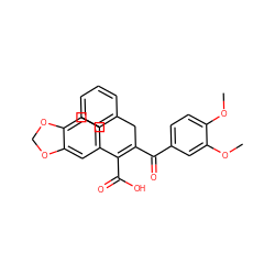 COc1ccc(C(=O)/C(Cc2ccccc2)=C(\C(=O)O)c2ccc3c(c2)OCO3)cc1OC ZINC000028091710