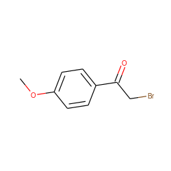 COc1ccc(C(=O)CBr)cc1 ZINC000000159091