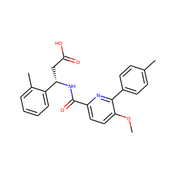 COc1ccc(C(=O)N[C@@H](CC(=O)O)c2ccccc2C)nc1-c1ccc(C)cc1 ZINC000203330503