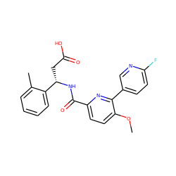 COc1ccc(C(=O)N[C@@H](CC(=O)O)c2ccccc2C)nc1-c1ccc(F)nc1 ZINC000261076022