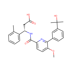 COc1ccc(C(=O)N[C@@H](CC(=O)O)c2ccccc2C)nc1-c1cccc(C(C)(C)O)c1 ZINC000261123423