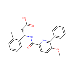 COc1ccc(C(=O)N[C@@H](CC(=O)O)c2ccccc2C)nc1-c1ccccc1 ZINC000203340240