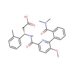 COc1ccc(C(=O)N[C@@H](CC(=O)O)c2ccccc2C)nc1-c1ccccc1C(=O)N(C)C ZINC000261130693