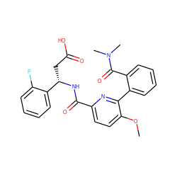 COc1ccc(C(=O)N[C@@H](CC(=O)O)c2ccccc2F)nc1-c1ccccc1C(=O)N(C)C ZINC000261091073