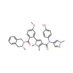 COc1ccc(C(=O)N2Cc3ccccc3C[C@H]2C)c(-c2cc(C(=O)N(c3ccc(O)cc3)c3cnn(C)c3)c(C)n2C)c1 ZINC000261183763