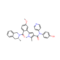 COc1ccc(C(=O)N2Cc3ccccc3C[C@H]2C)c(-c2cc(C(=O)N(c3ccncc3)c3ccc(O)cc3)c(C)n2C)c1 ZINC000261126385