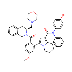 COc1ccc(C(=O)N2Cc3ccccc3C[C@H]2CN2CCOCC2)c(-c2cc(C(=O)N(c3ccccc3)c3ccc(O)cc3)c3n2CCCC3)c1 ZINC001772580949