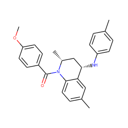 COc1ccc(C(=O)N2c3ccc(C)cc3[C@@H](Nc3ccc(C)cc3)C[C@H]2C)cc1 ZINC000000647312