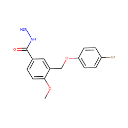 COc1ccc(C(=O)NN)cc1COc1ccc(Br)cc1 ZINC000000652325
