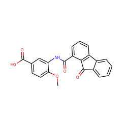 COc1ccc(C(=O)O)cc1NC(=O)c1cccc2c1C(=O)c1ccccc1-2 ZINC000059185400