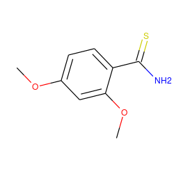 COc1ccc(C(N)=S)c(OC)c1 ZINC000008691998