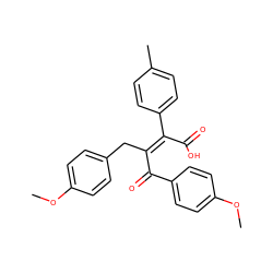 COc1ccc(C/C(C(=O)c2ccc(OC)cc2)=C(/C(=O)O)c2ccc(C)cc2)cc1 ZINC000028113206