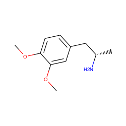 COc1ccc(C[C@H](C)N)cc1OC ZINC000001728063