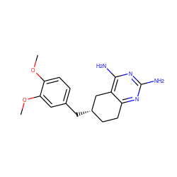 COc1ccc(C[C@H]2CCc3nc(N)nc(N)c3C2)cc1OC ZINC000000023463