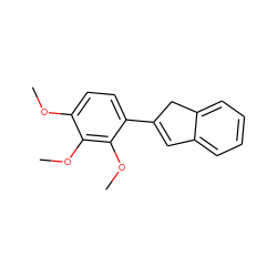 COc1ccc(C2=Cc3ccccc3C2)c(OC)c1OC ZINC000028651137