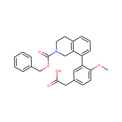 COc1ccc(CC(=O)O)cc1-c1cccc2c1CN(C(=O)OCc1ccccc1)CC2 ZINC000144142497