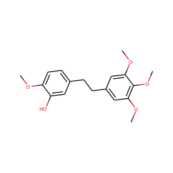 COc1ccc(CCc2cc(OC)c(OC)c(OC)c2)cc1O ZINC000001612328